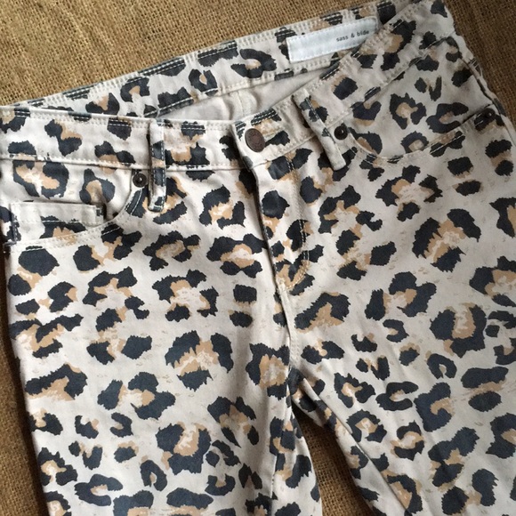 Sass & Bide Leopard Skinny Jeans - Picture 3 of 6